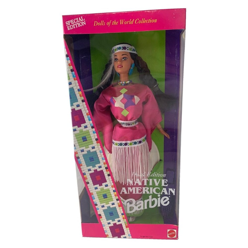 1994 Native American Barbie Doll Third Edition #12699 Dolls of the World SE NIB
